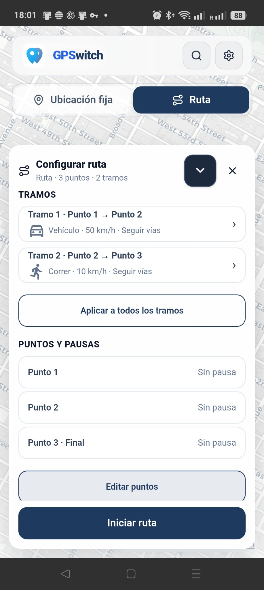 GPSwitch route editor