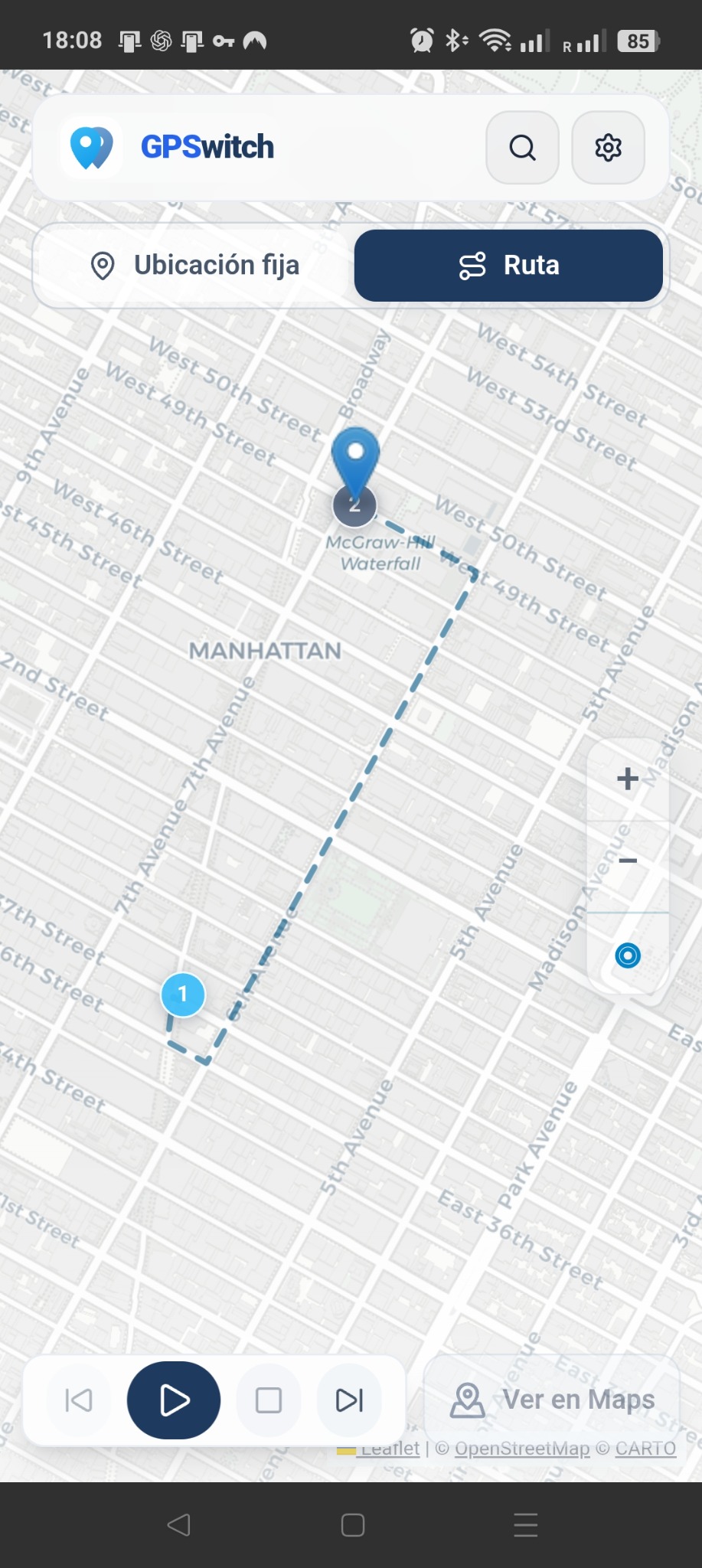 GPSwitch route running